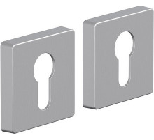 Накладка цилиндровая на квадратной розетке Bravo System R011Y БрашМатХром