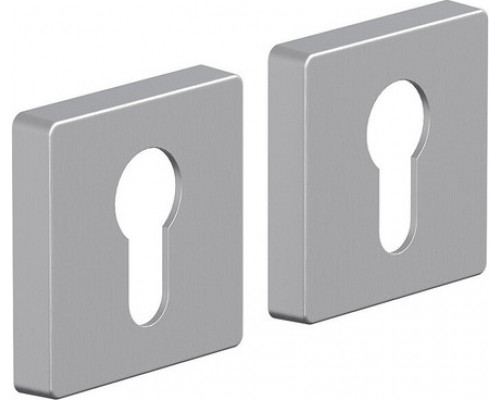 Накладка цилиндровая на квадратной розетке Bravo System R011Y БрашМатХром