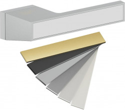 Ручка на прямоугольной розетке Bravo AS2-612 SChrome/7D