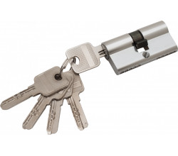 Цилиндр ключ/ключ Bravo AЕK-60-30/30 C Хром (алюм., 5 ключей)