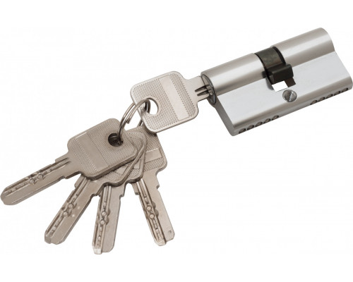 Цилиндр ключ/ключ Bravo AЕK-60-30/30 C Хром (алюм., 5 ключей)