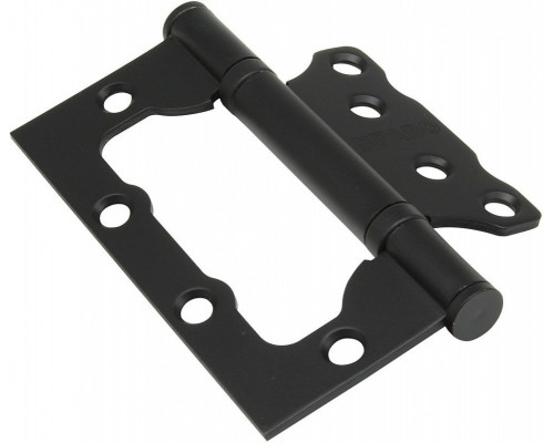 Петля без врезки стальная Bravo F-4-2BB 100*75*2,5 SB МатЧерный (универс.)