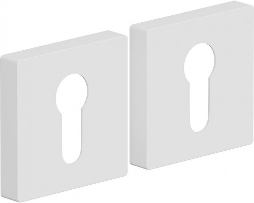 Накладка цилиндровая на квадратной розетке Bravo AS-6CL Swhite