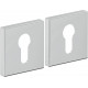Накладка цилиндровая на квадратной розетке Bravo AS-3CL Chrome