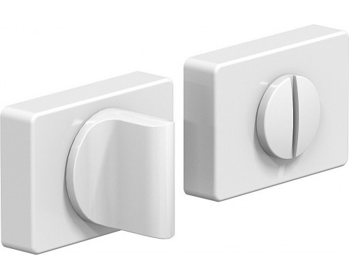 Фиксатор на прямоугольной розетке System R015W6 Мат Белый