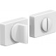 Фиксатор на прямоугольной розетке System R015W6 Мат Белый