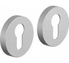 Накладка цилиндровая на круглой розетке Bravo System R012Y БрашМатХром