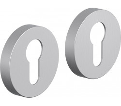 Накладка цилиндровая на круглой розетке Bravo System R012Y БрашМатХром