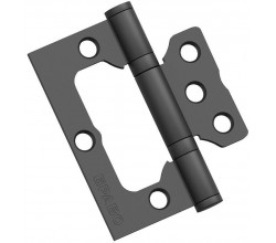 Петля без врезки стальная Bravo F-4-2BB 75*64*2,5 SB МатЧерный (универс.)