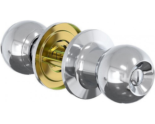 Ручка-зaщелка Bravo K-100 C Хром 01 (с одной стороны запирание на ключ, с другой на фиксатор)