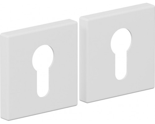 Накладка цилиндровая на квадратной розетке Bravo AS-3CL Swhite