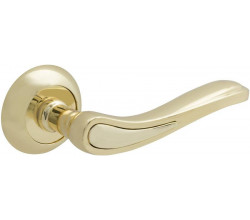 Ручка на круглой розетке Bravo A-464 G Золото (алюм.)