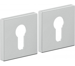 Накладка цилиндровая на квадратной розетке Bravo AS-3CL Schrome