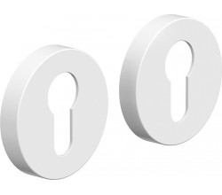 Накладка цилиндровая на круглой розетке Bravo System R012Y МатБелый