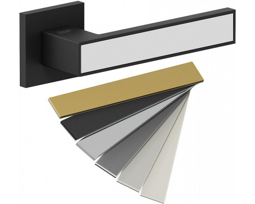 Ручка на квадратной розетке Bravo AS-302 SBlack/7D