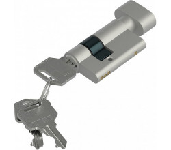 Цилиндр ключ/фиксатор Bravo DG BF-49-22/27 BAL БрашАлюминий (Латунь, 3 ключа)