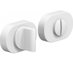 Фиксатор на овальной розетке System R016W6 МатБелый