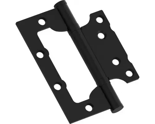 Петля без врезки стальная HFS-1-2B 100*75*2,5 Sblack