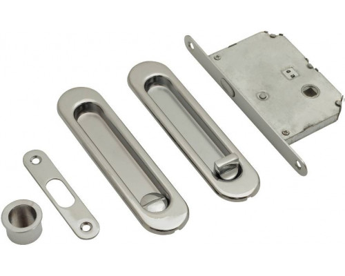 Замок Купе Bravo SL-2 C Хром (фикс., с ручкой)