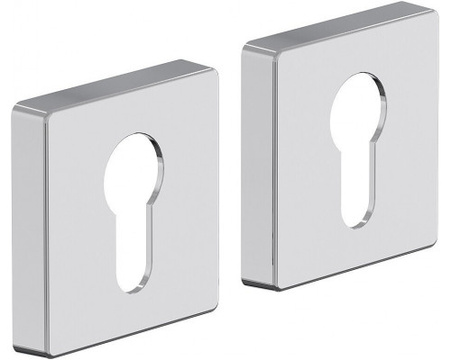 Накладка цилиндровая на квадратной розетке Bravo System R011Y Хром