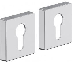 Накладка цилиндровая на квадратной розетке Bravo System R011Y Хром