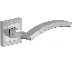 Ручка на квадратной розетке Bravo A-206 SC/C МатХром/Хром (алюм.)