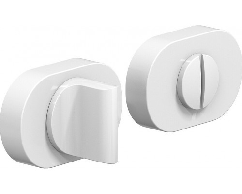 Фиксатор на овальной розетке System R015W6 Мат Белый