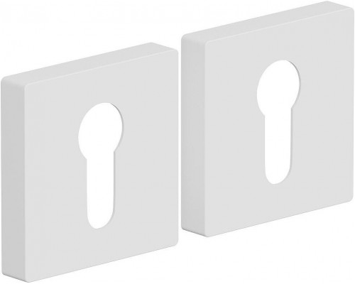 Накладка цилиндровая на квадратной розетке Bravo AS-6CL Swhite