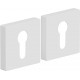 Накладка цилиндровая на квадратной розетке Bravo AS-6CL Swhite