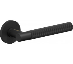 Ручка на круглой розетке Bravo AR-503 SBlack (алюм.)