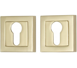 Накладка цилиндровая на квадратной розетке Bravo A/Z-2CL G Золото