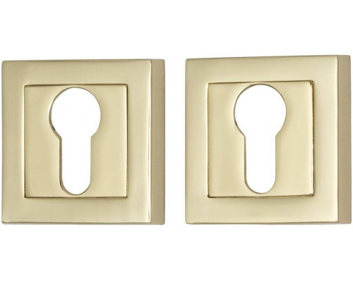 Накладка цилиндровая на квадратной розетке Bravo A/Z-2CL G Золото