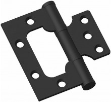 Петля без врезки стальная 2BB 75*63*2,5 W МатЧерный (универс.)