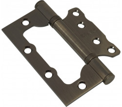 Петля без врезки стальная Bravo F-4-2BB 100*75*2,5 AB Бронза (универс.)