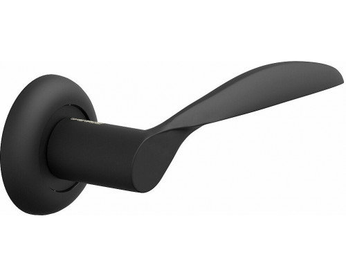 Ручка на круглой розетке Bravo A-420 SB МатЧерный (алюм.)