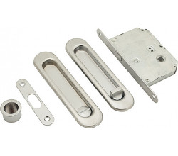 Замок Купе Bravo SL-2 SC МатХром (фикс., с ручкой)