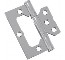 Петля без врезки стальная Bravo F-4-2BB 75*64*2,5 C Хром (универс.)