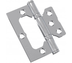 Петля без врезки стальная Bravo F-4-2BB 75*64*2,5 C Хром (универс.)