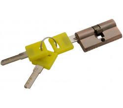 Цилиндр ключ/ключ Bravo ZK-60-30/30 AC Медь (ЦАМ, 3 ключа)