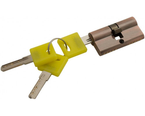 Цилиндр ключ/ключ Bravo ZK-60-30/30 AC Медь (ЦАМ, 3 ключа)