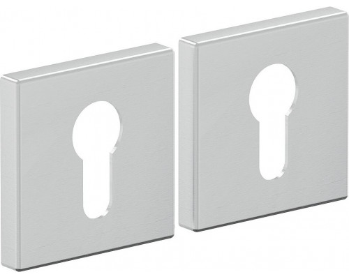 Накладка цилиндровая на квадратной розетке Bravo AS-3CL Schrome
