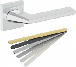 Ручка на квадратной розетке Bravo AS-322 Chrome/7D