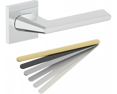 Ручка на квадратной розетке Bravo AS-322 Chrome/7D