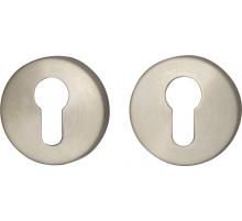 Накладка цилиндровая на круглой розетке Bravo I-1CL INOX