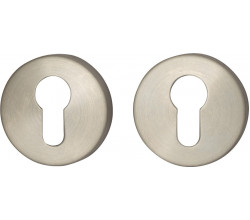 Накладка цилиндровая на круглой розетке Bravo I-1CL INOX