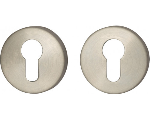 Накладка цилиндровая на круглой розетке Bravo I-1CL INOX