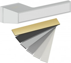 Ручка на прямоугольной розетке Bravo AS2-612 Chrome/7D