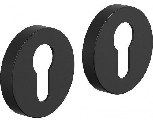 Накладка цилиндровая на круглой розетке Bravo System R012Y МатЧерный