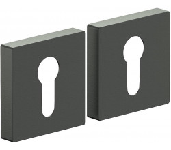 Накладка цилиндровая на квадратной розетке Bravo AS-6CL Sgraphite