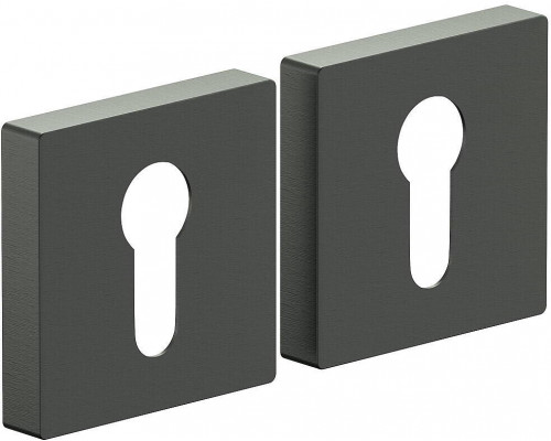 Накладка цилиндровая на квадратной розетке Bravo AS-6CL Sgraphite